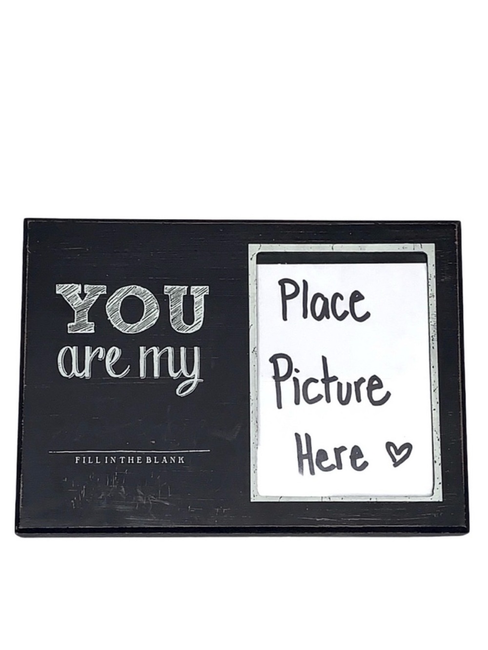 Urban Outfitters Artsy DIY Fill In the Blank Picture Frame Rustic Black White